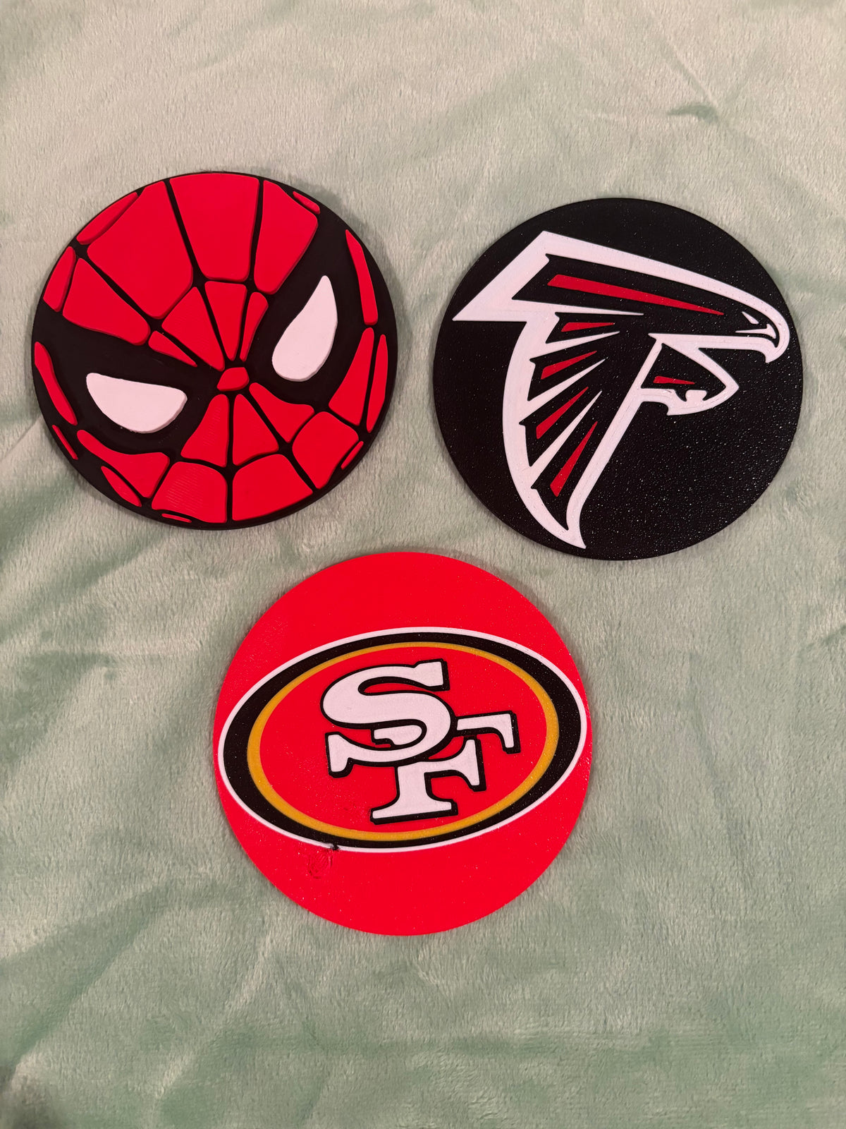 Custom Logo Coasters — example print 4